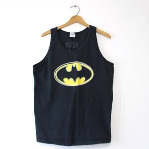 Vintage Six Flags Amusement Park Batman Ride Tank Top Large